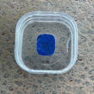 Lapis Blue Stone in Clear Container
